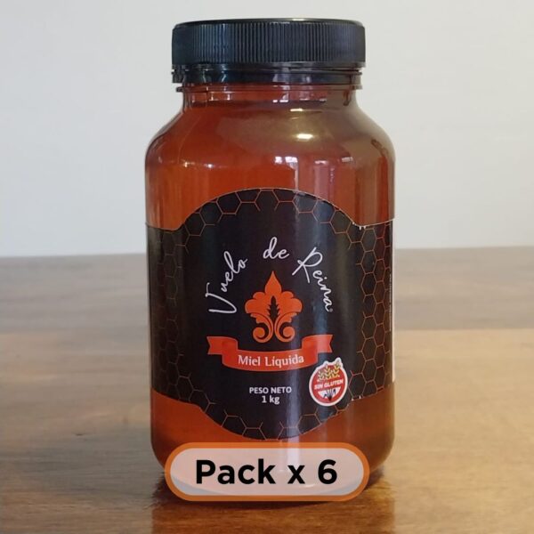 Pack x 6: Miel liquida 1 kg.