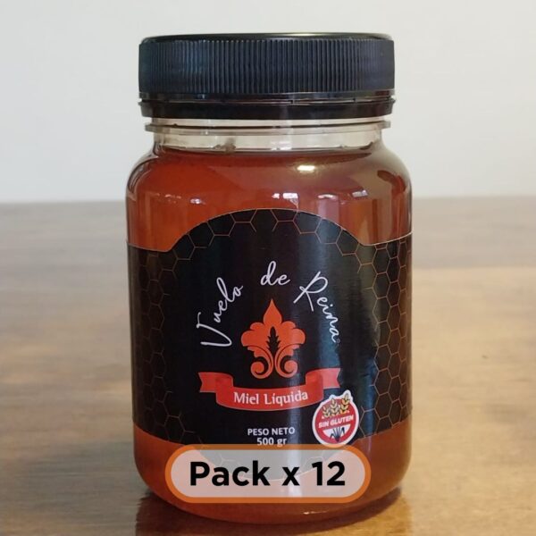 Pack x 12: Miel liquida 500 gr.