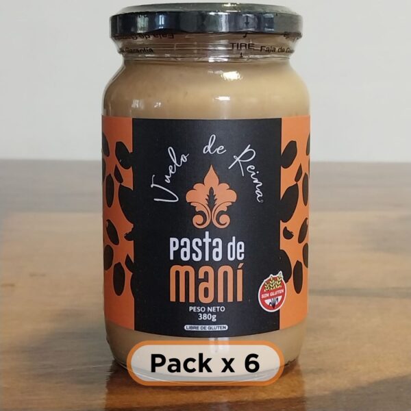 Pack x 6: Pasta de maní 380 gr.